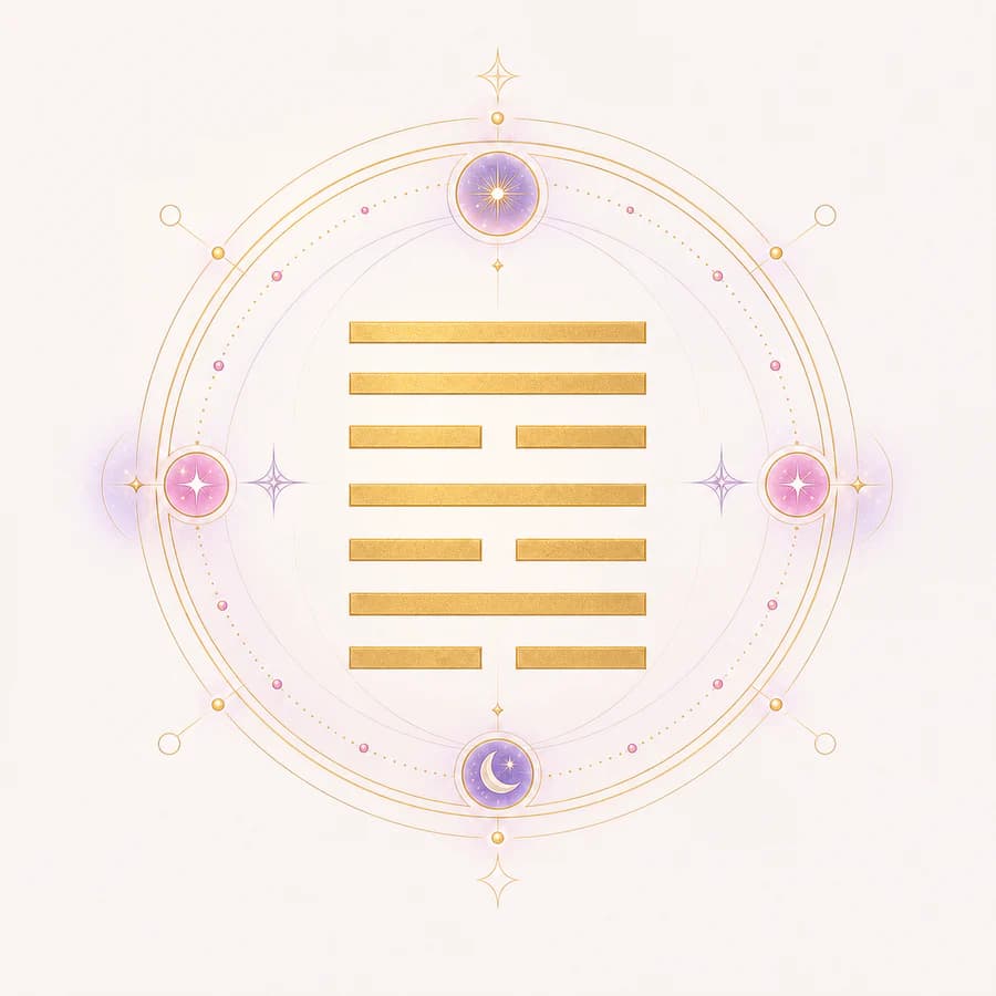 Symbolic I Ching illustration for MyGuidancia guidance